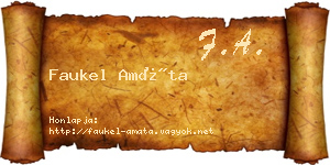 Faukel Amáta névjegykártya